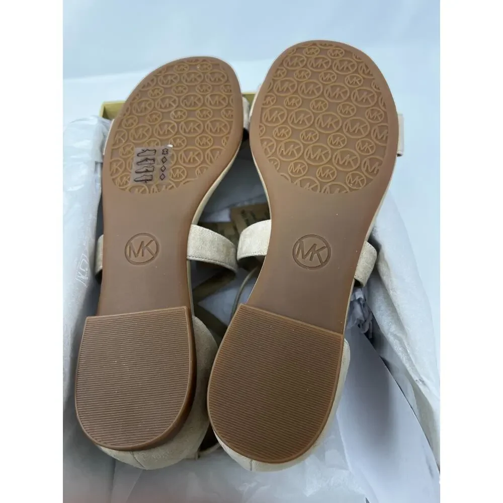 Michael Kors Women's 9.5 Alexa Flex Khaki Suede Ballet Flats